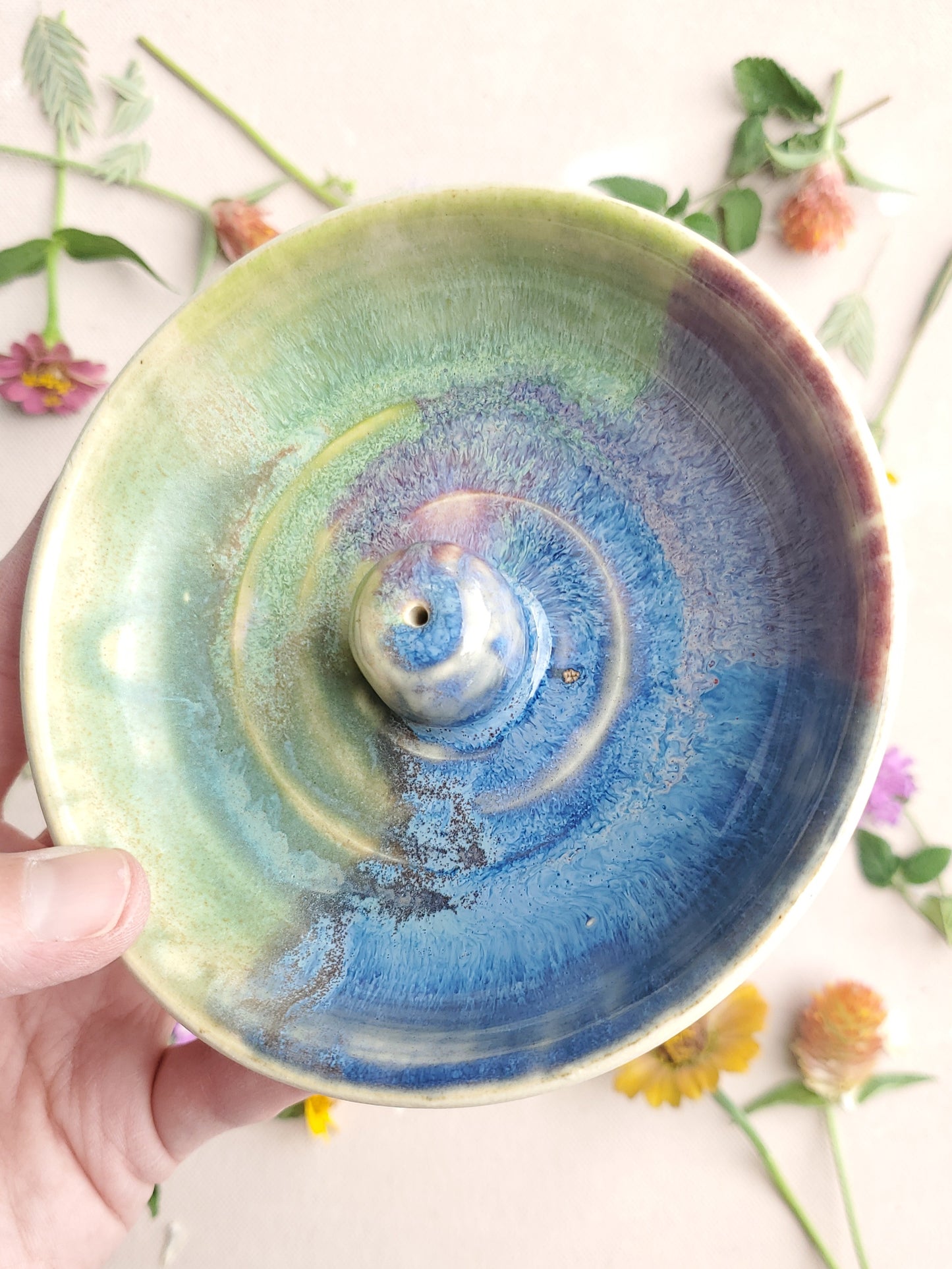 Incense Burner in Tie-Dye