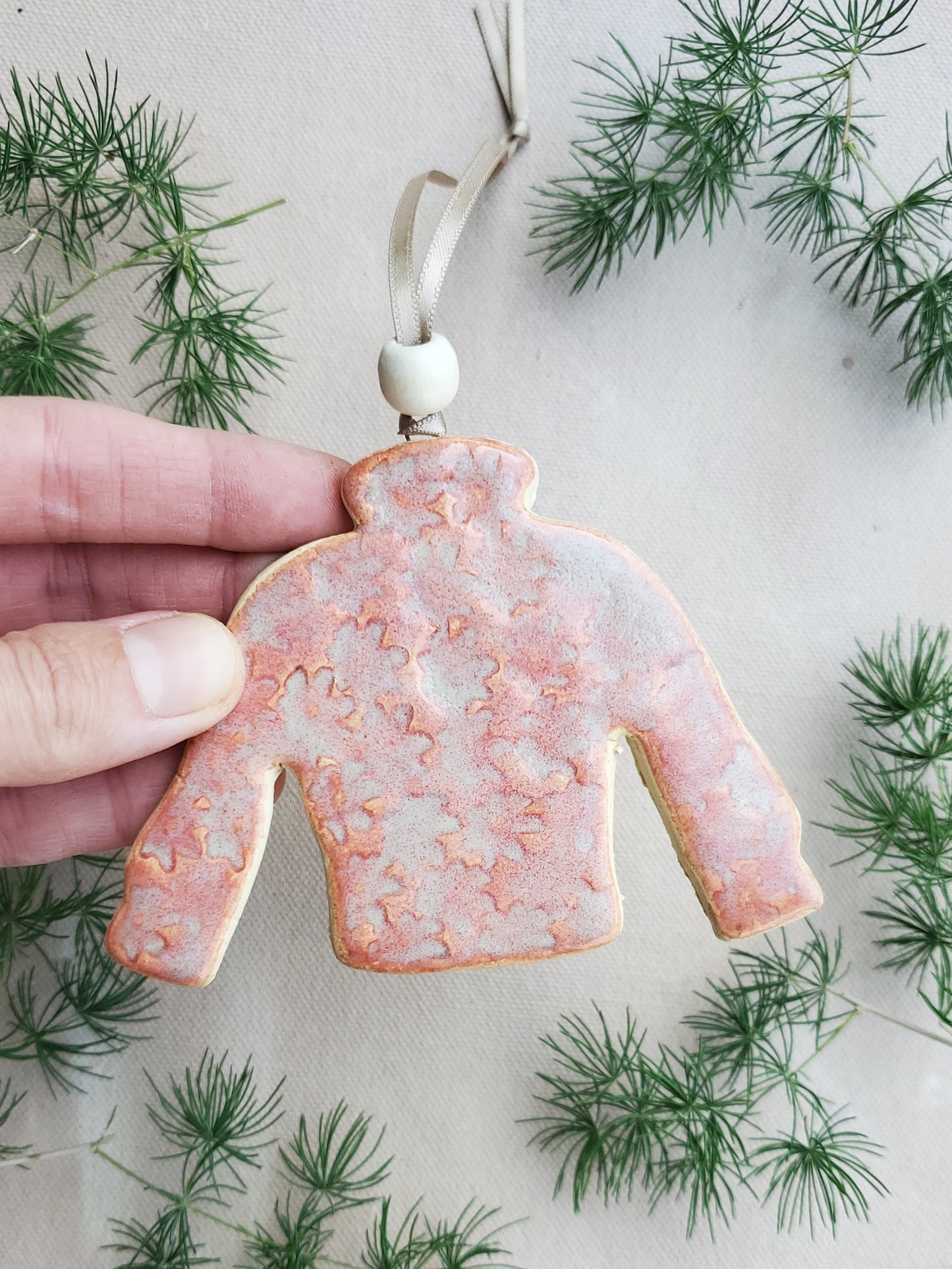 Sweater Ornament in Kimchi