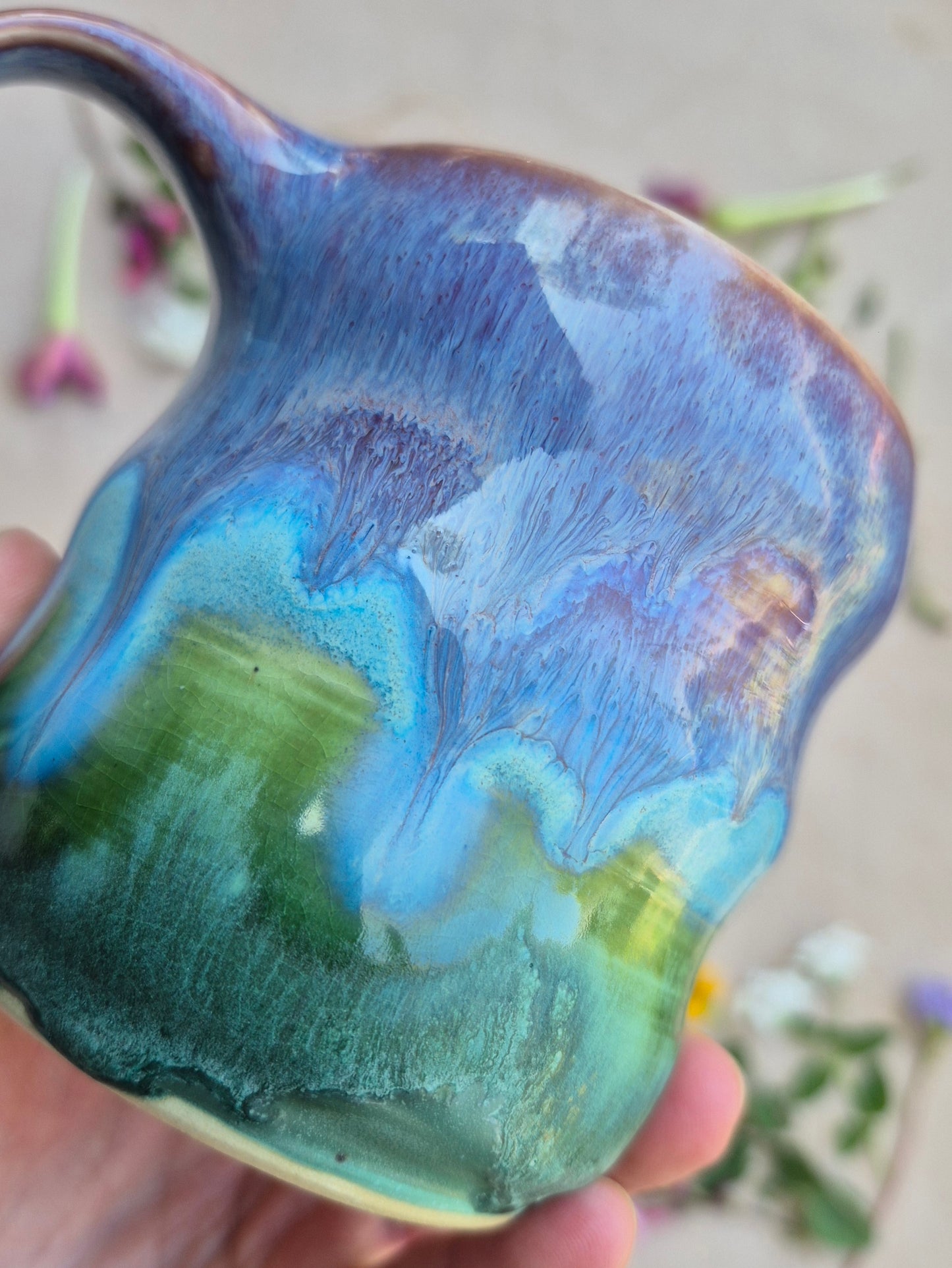 Bubble Mug in Turquoise Patina