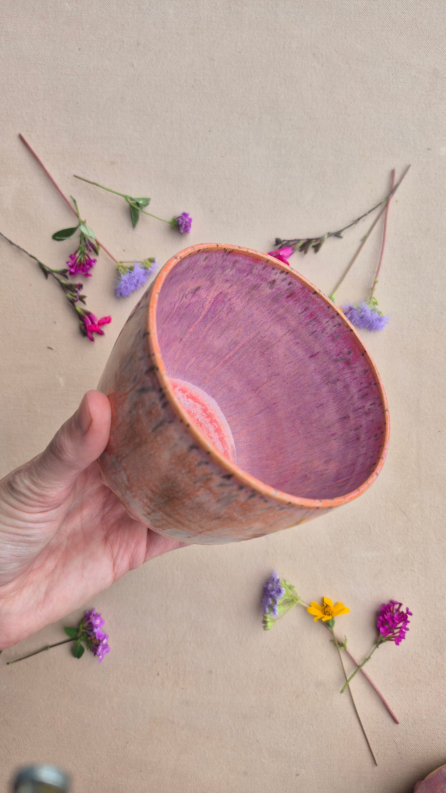 Speckled Bowl in Sunrise