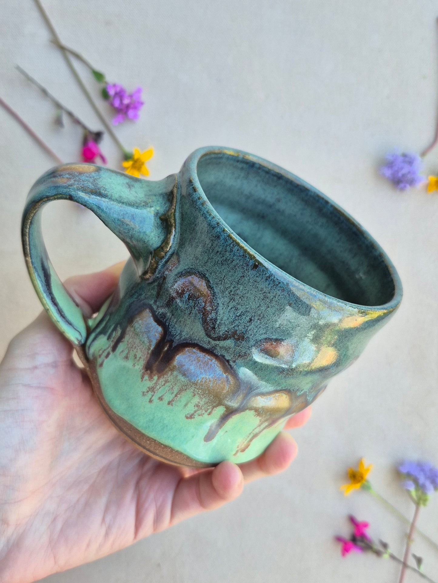 Bubble Mug in Mossy Cactus