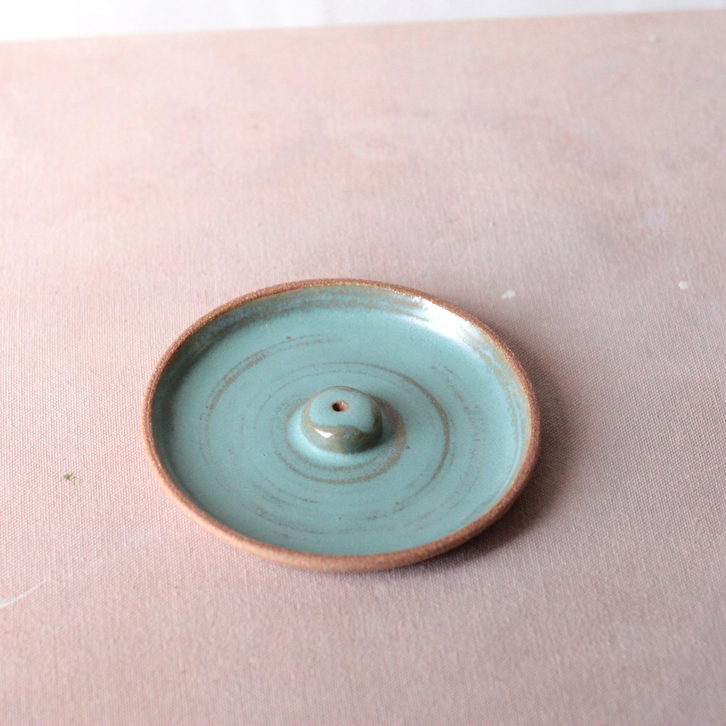 Incense Burner in Green Stone