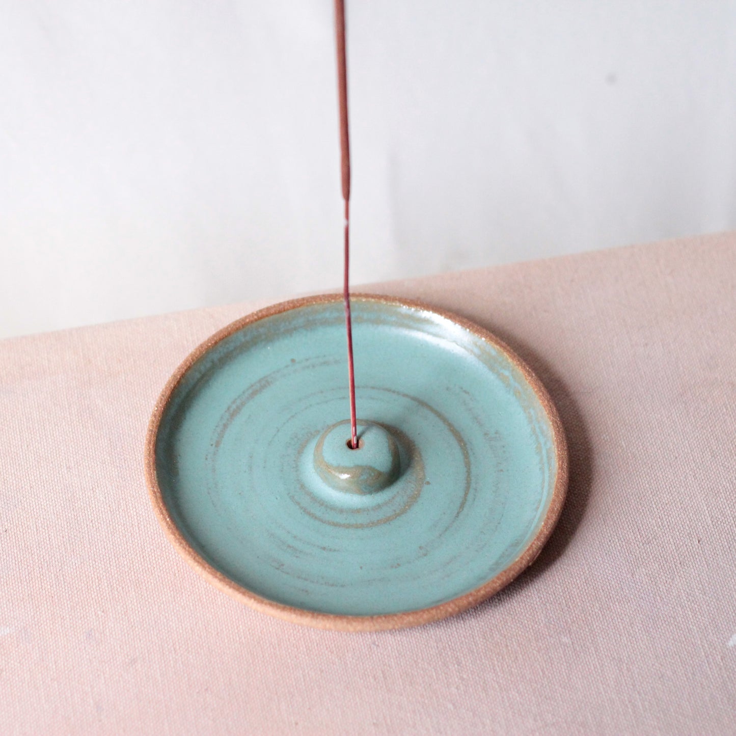Incense Burner in Green Stone