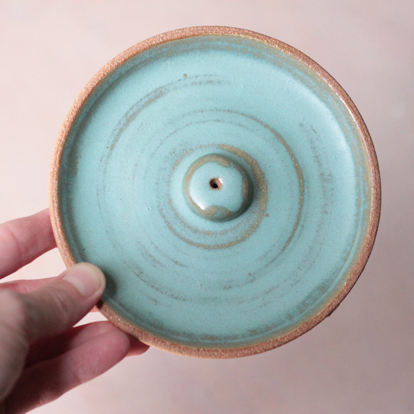 Incense Burner in Green Stone