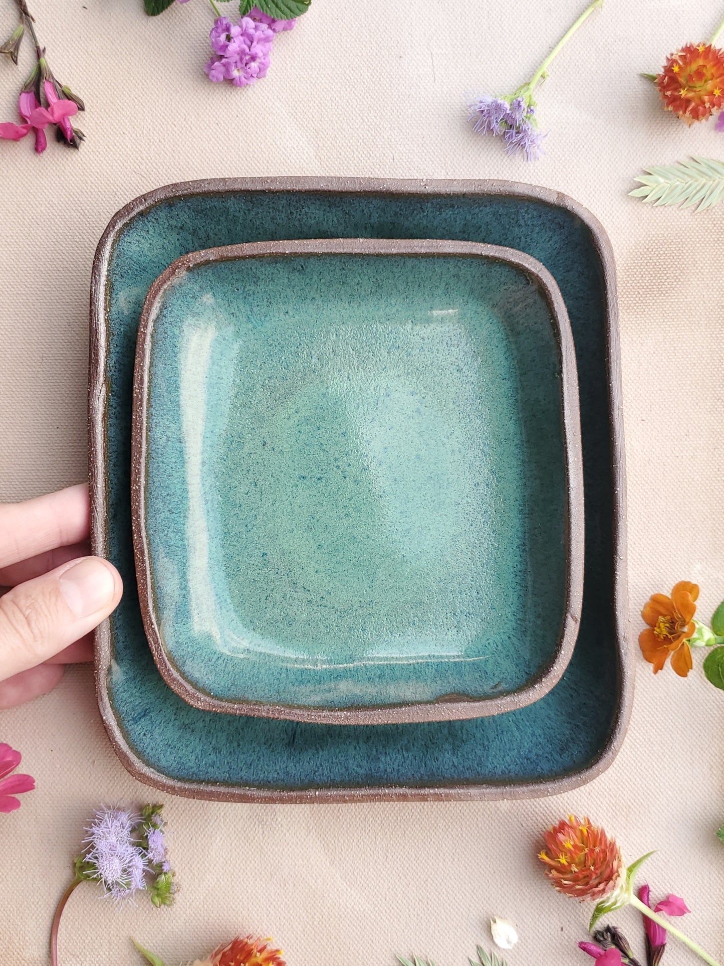 Dynamic Duo Tray Set in Kiwi