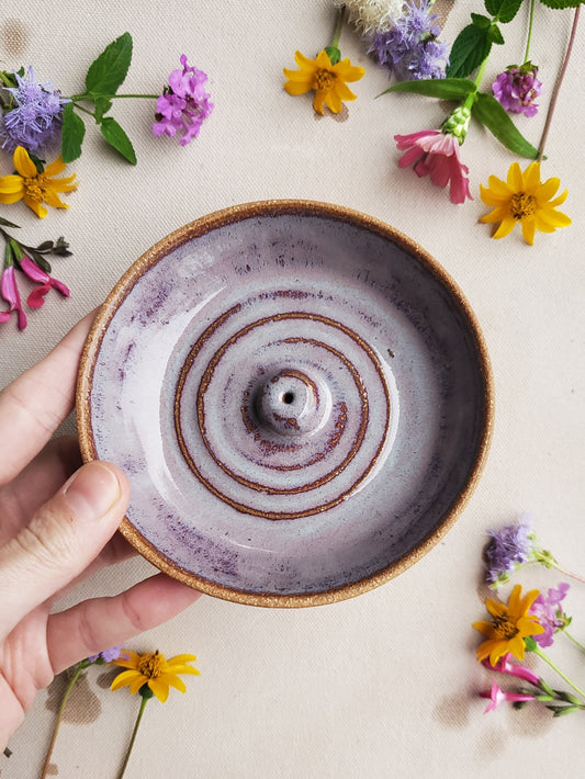 Incense Dish in Autumn Purple