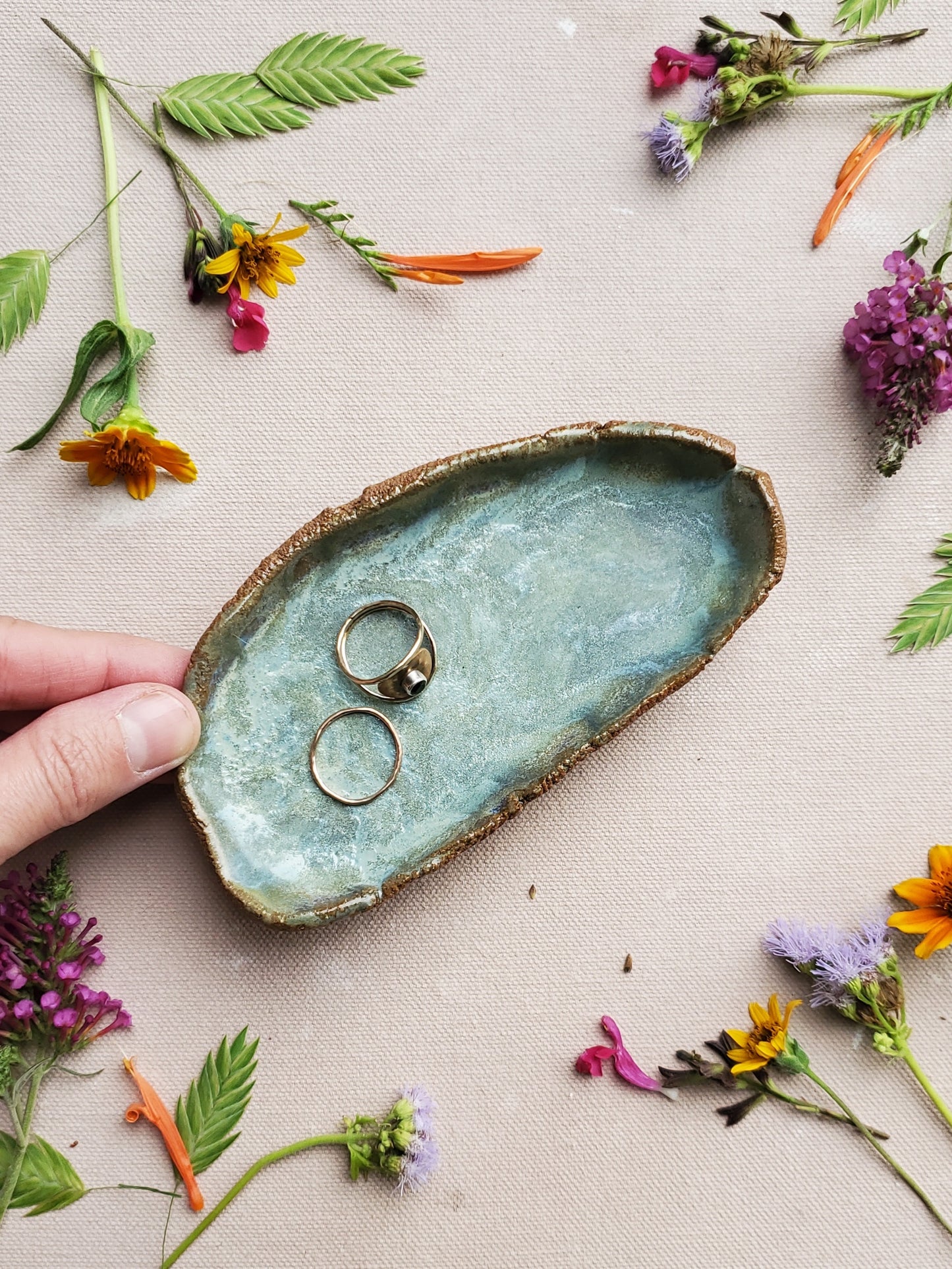 Small Dish in Green Stone