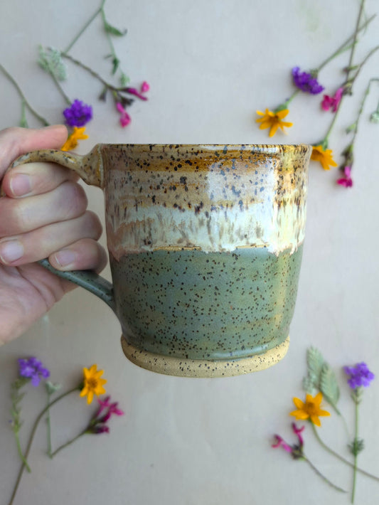 Speckled Diner Mug in Creamy Avocado