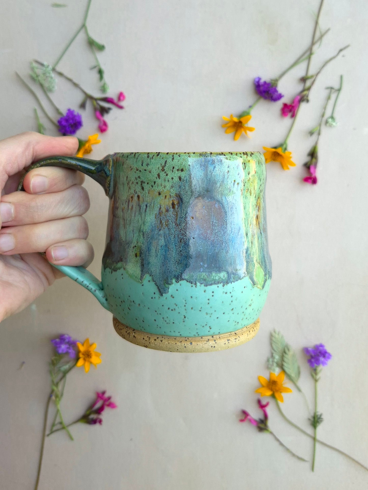 Speckled Mug in Blue Lagoon