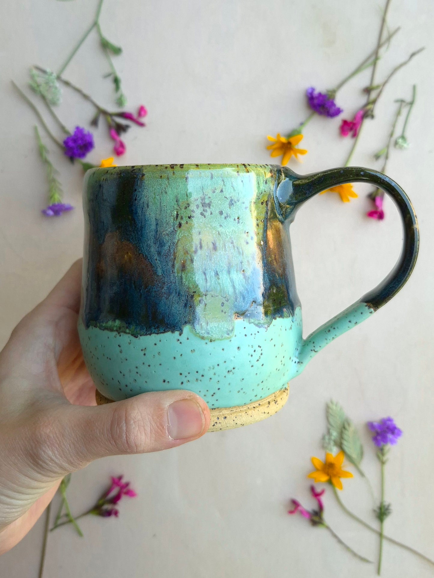 Speckled Mug in Blue Lagoon