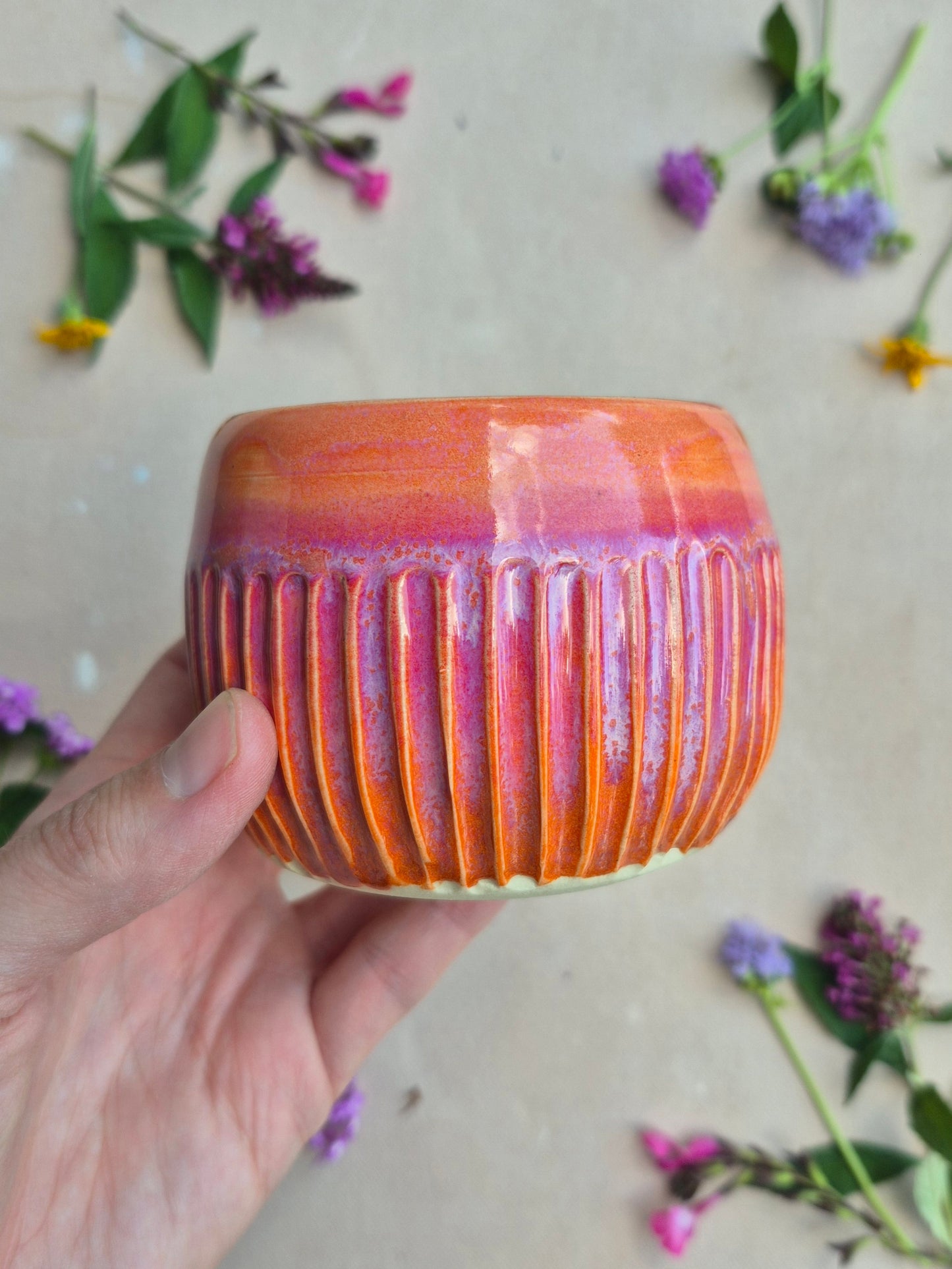 Carved Cup in Hot Mama