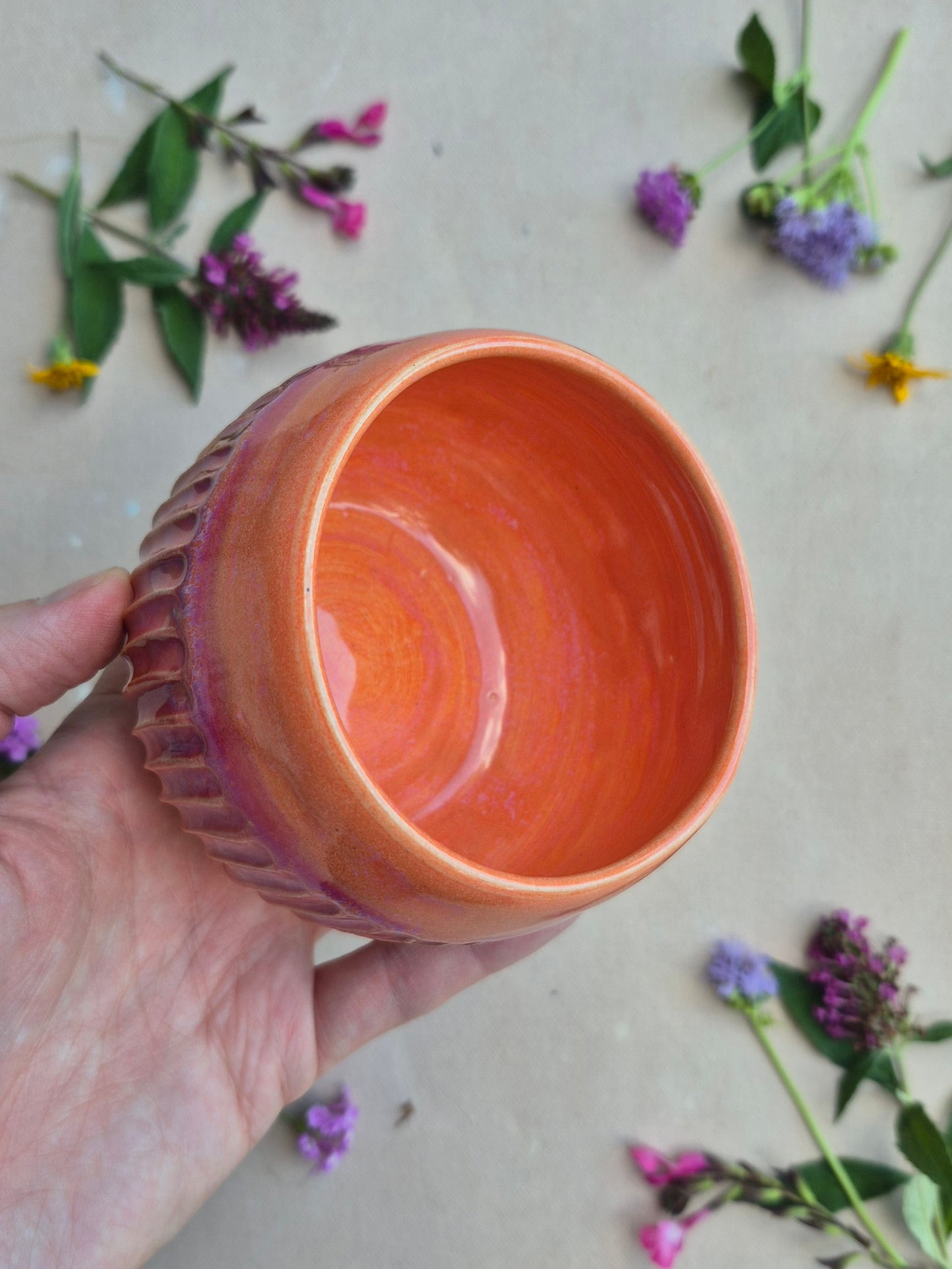 Carved Cup in Hot Mama