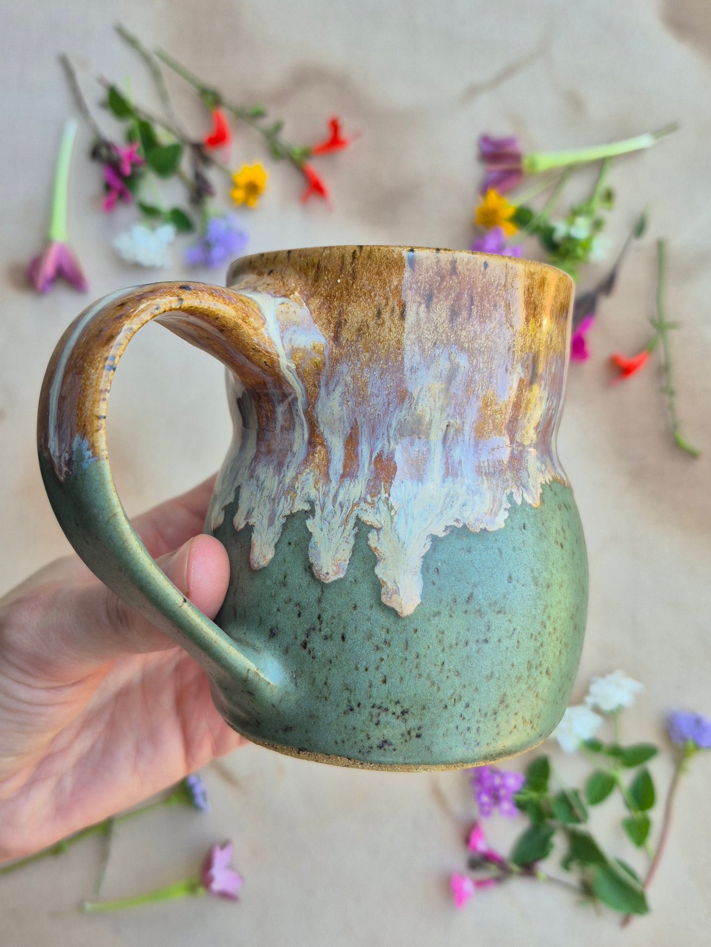 Speckled Mug in Artichoke Ginger