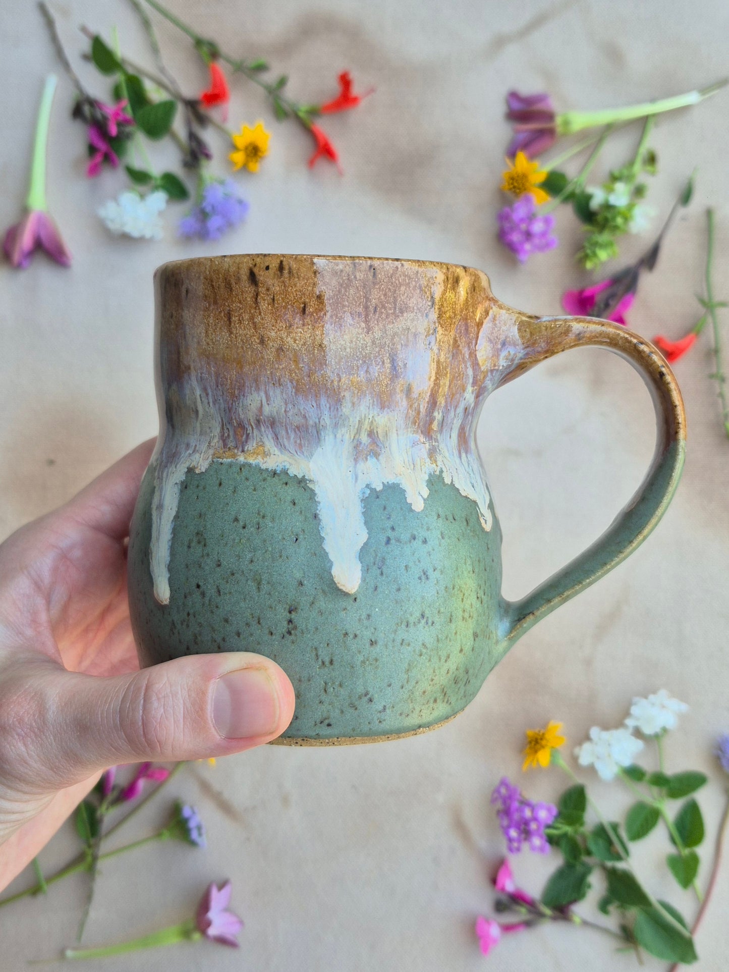 Speckled Mug in Artichoke Ginger