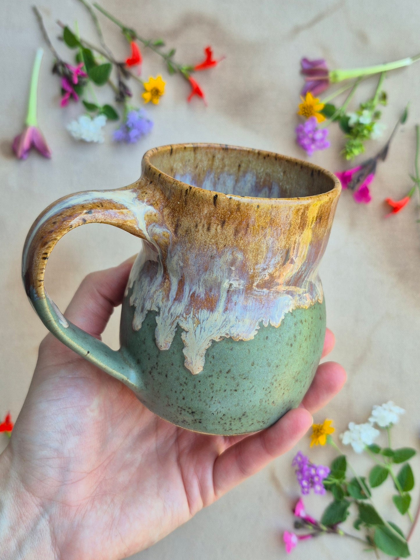 Speckled Mug in Artichoke Ginger