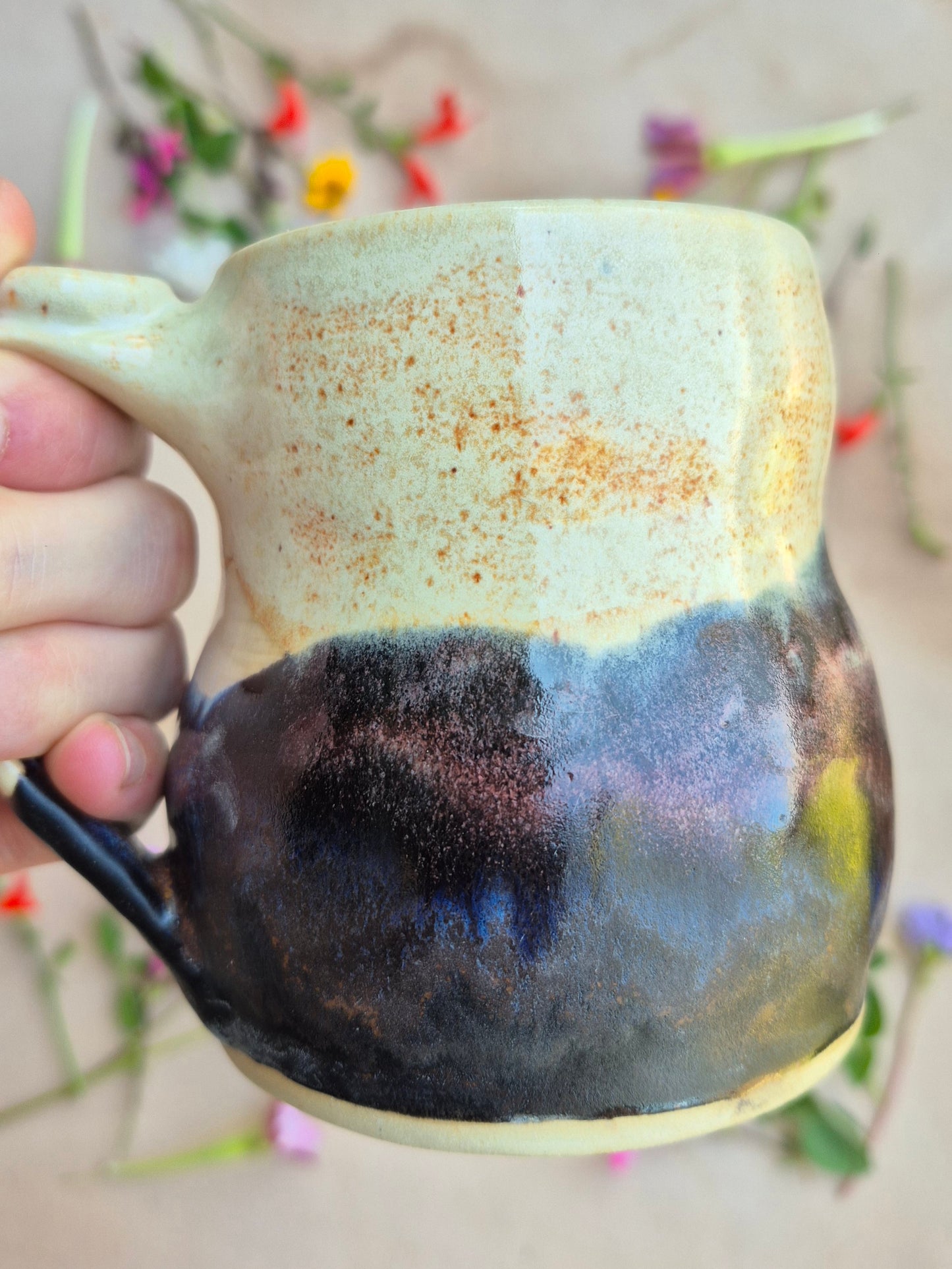 Cabin Mug in Charcoal and Shino