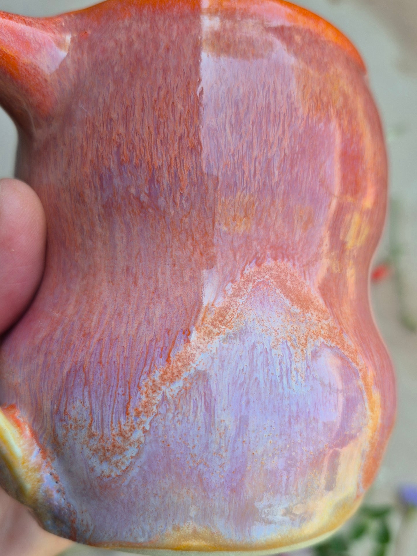 Curvy Mug in Papaya Sunrise