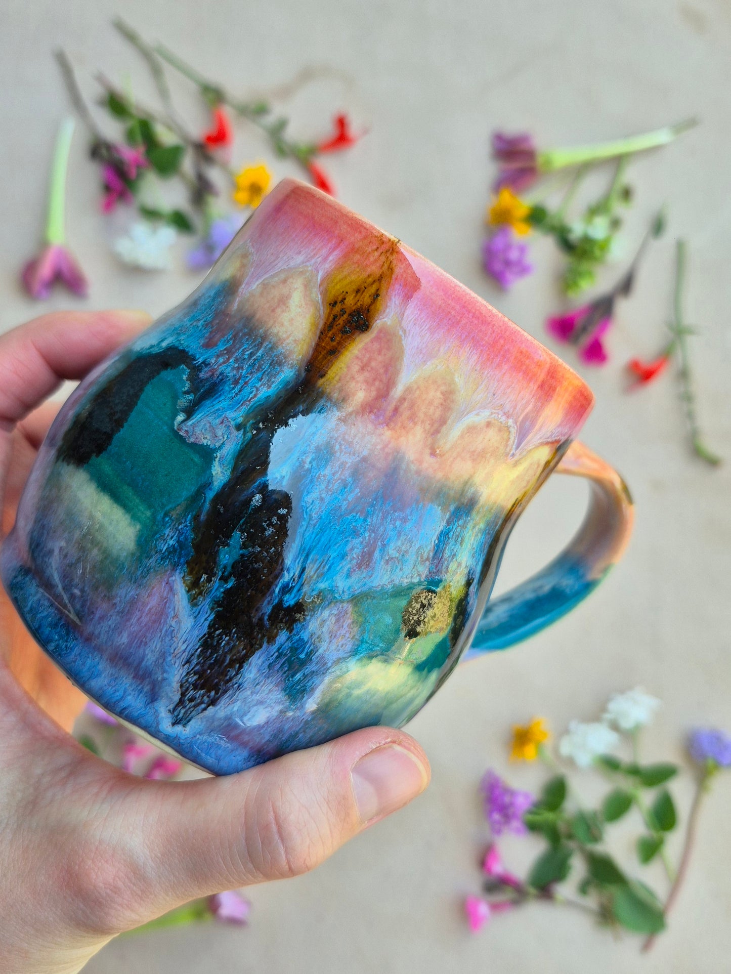 Cabin Mug in Sparkle Moon Dreams