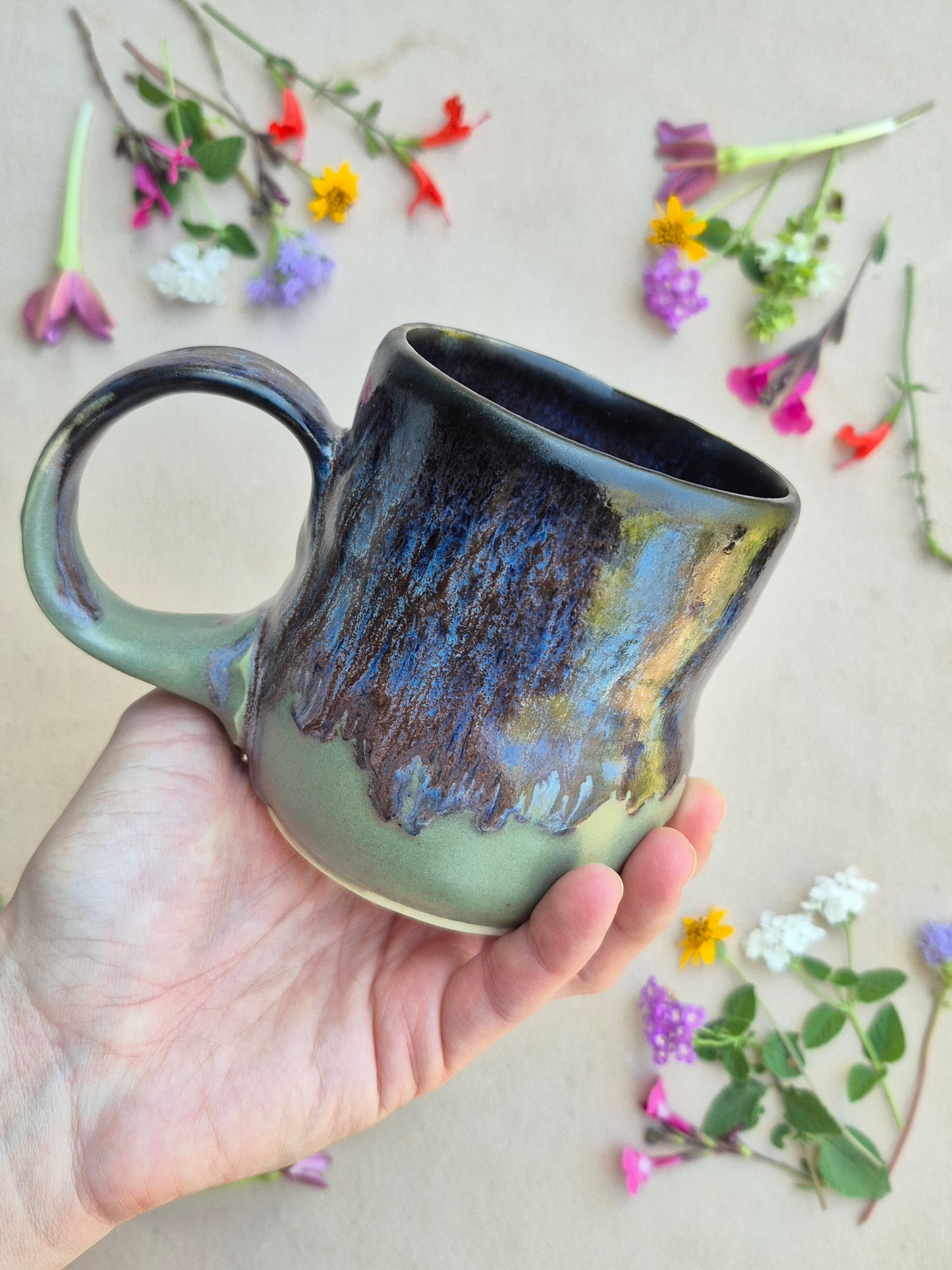 Mug in Mossy Artichoke