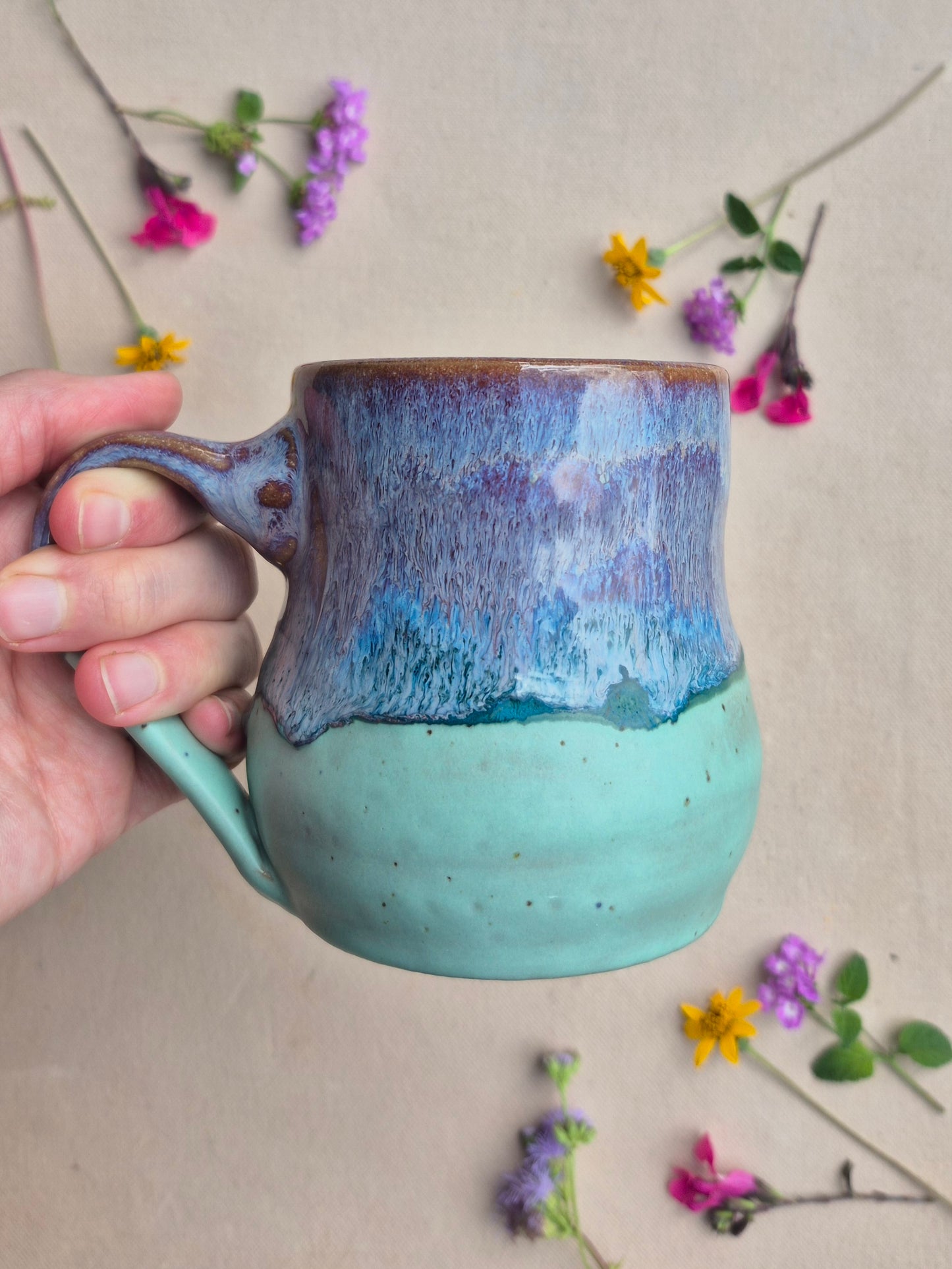 Cabin Mug in Purple Seafoam