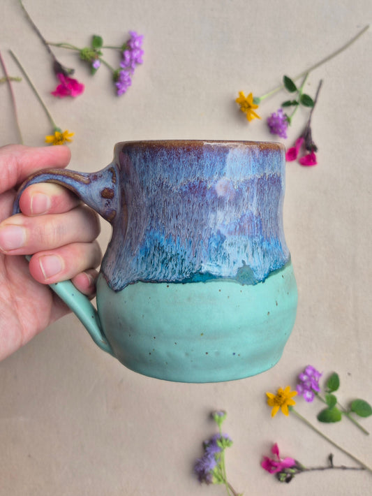 Cabin Mug in Purple Seafoam