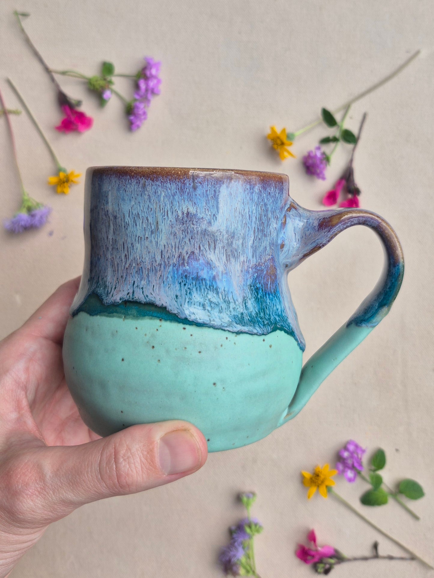Cabin Mug in Purple Seafoam
