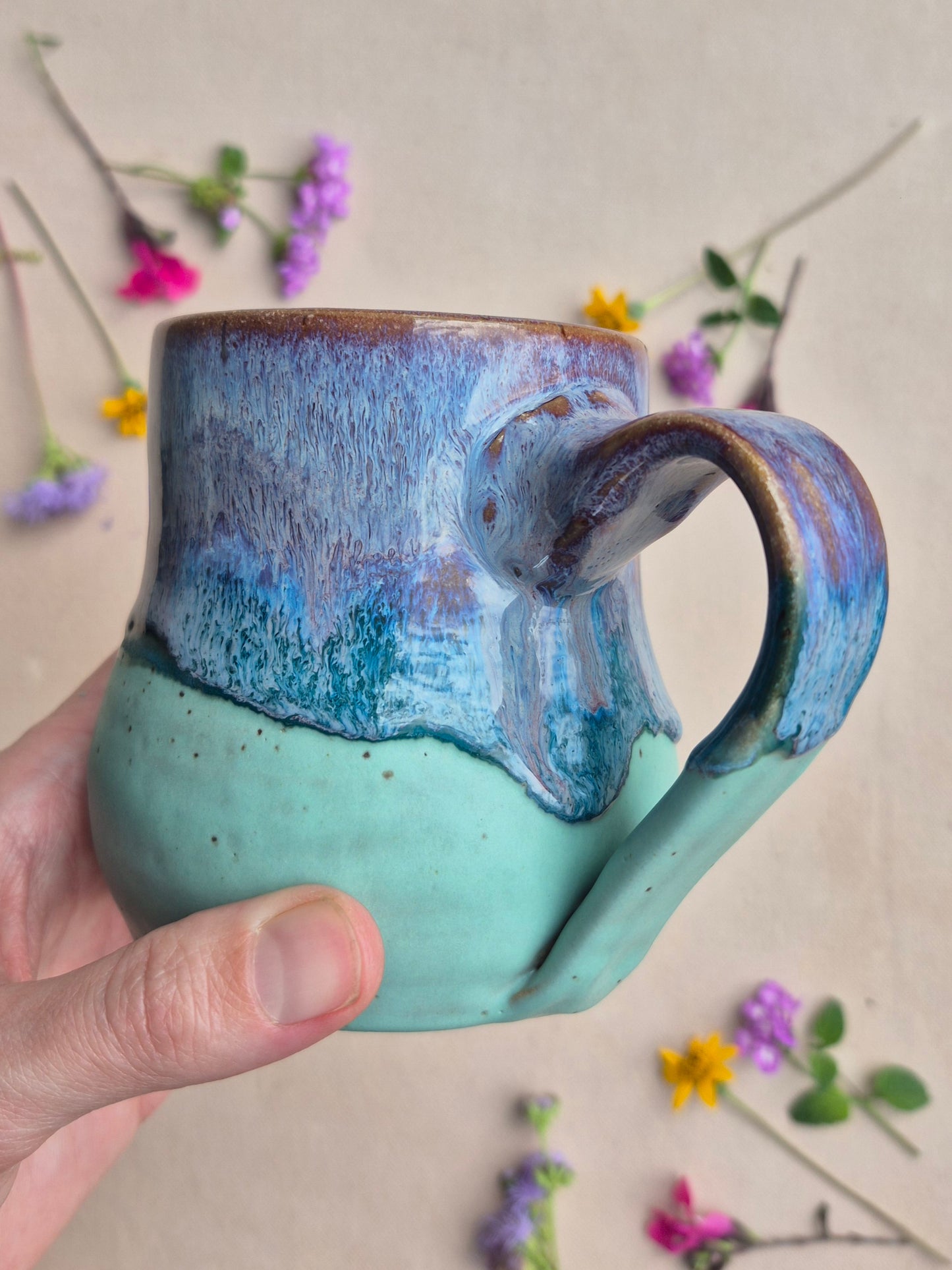 Cabin Mug in Purple Seafoam