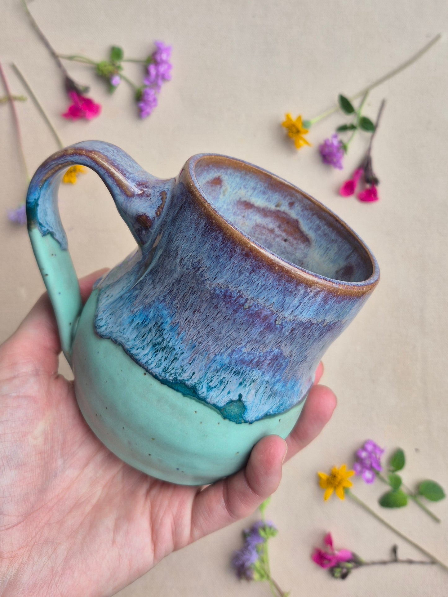 Cabin Mug in Purple Seafoam