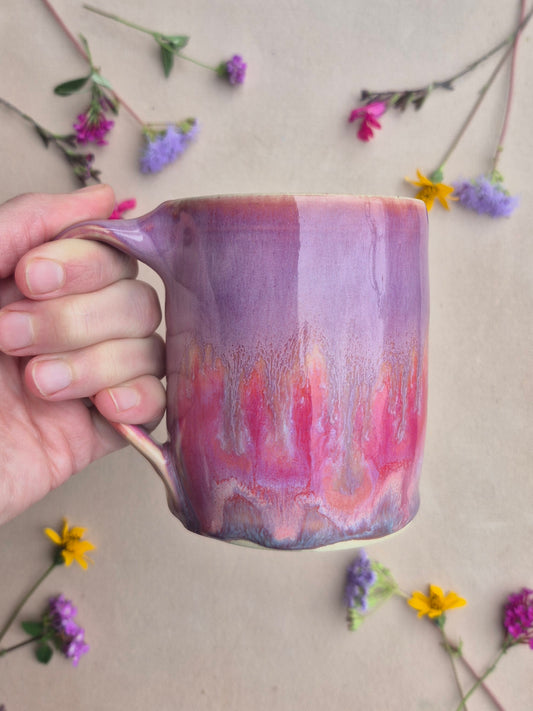 Diner Mug in Burgundy Berry