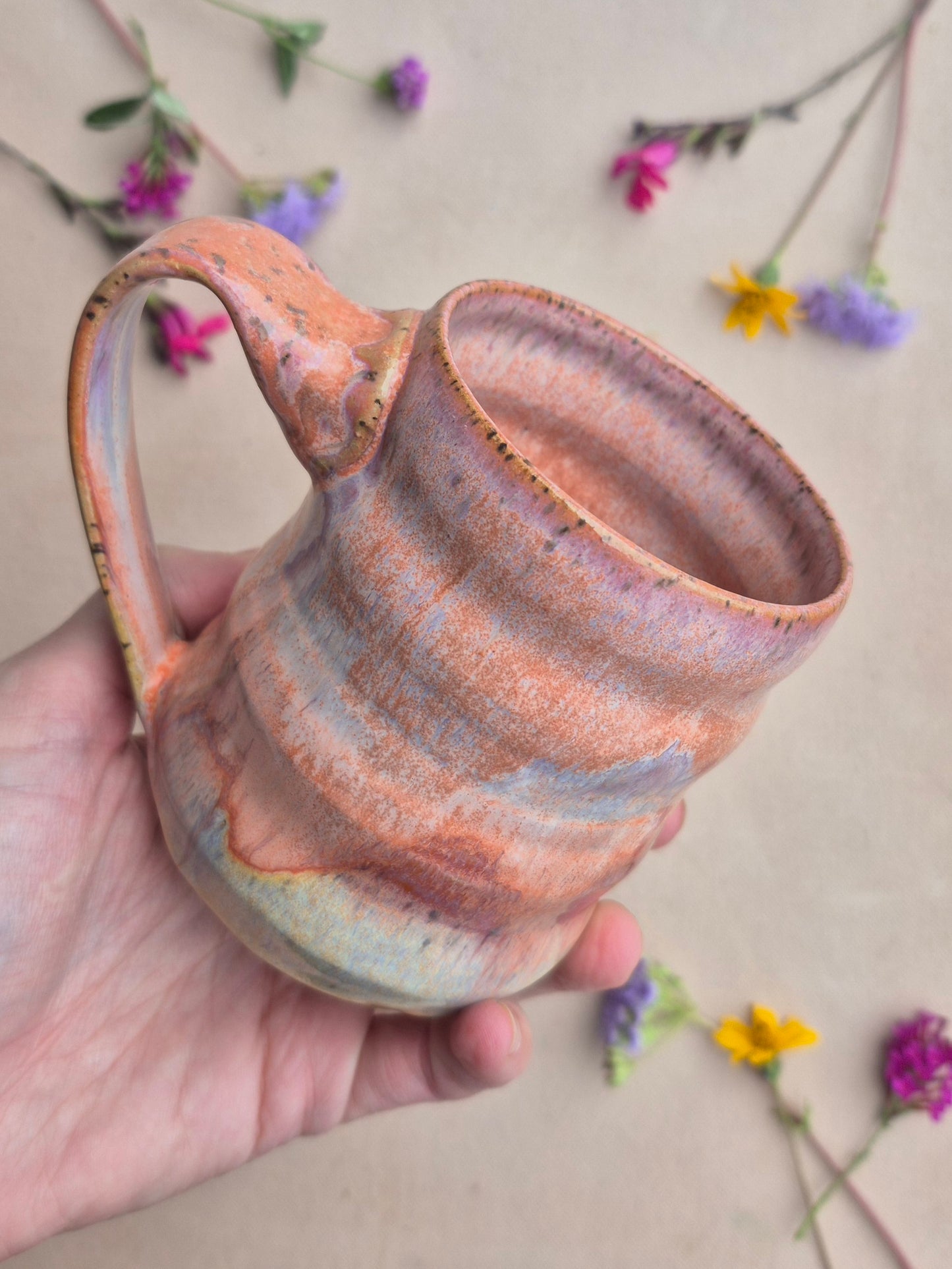 Bubble Mug in Papaya Sunrise