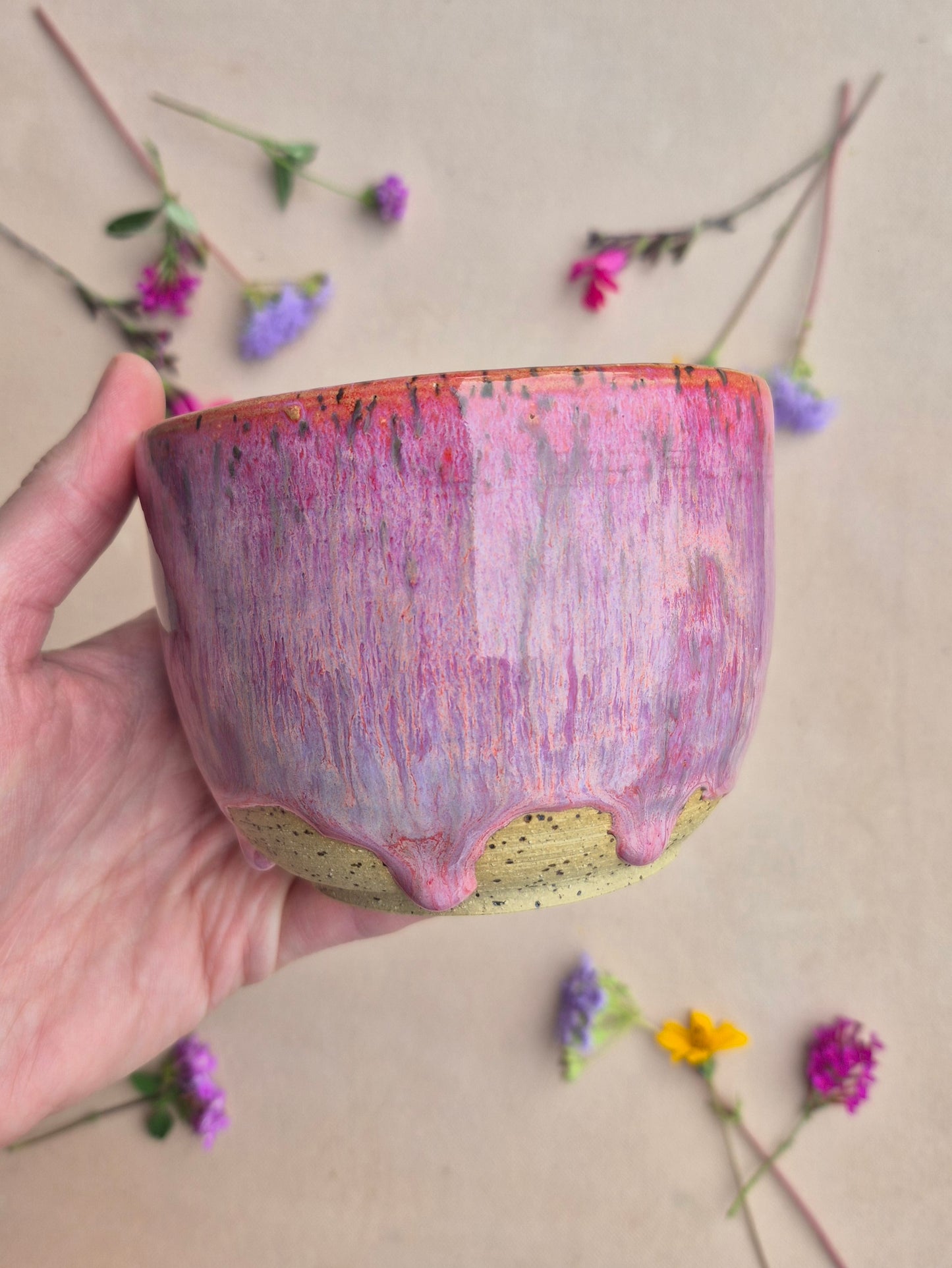 Speckled Bowl in Bougainvillia