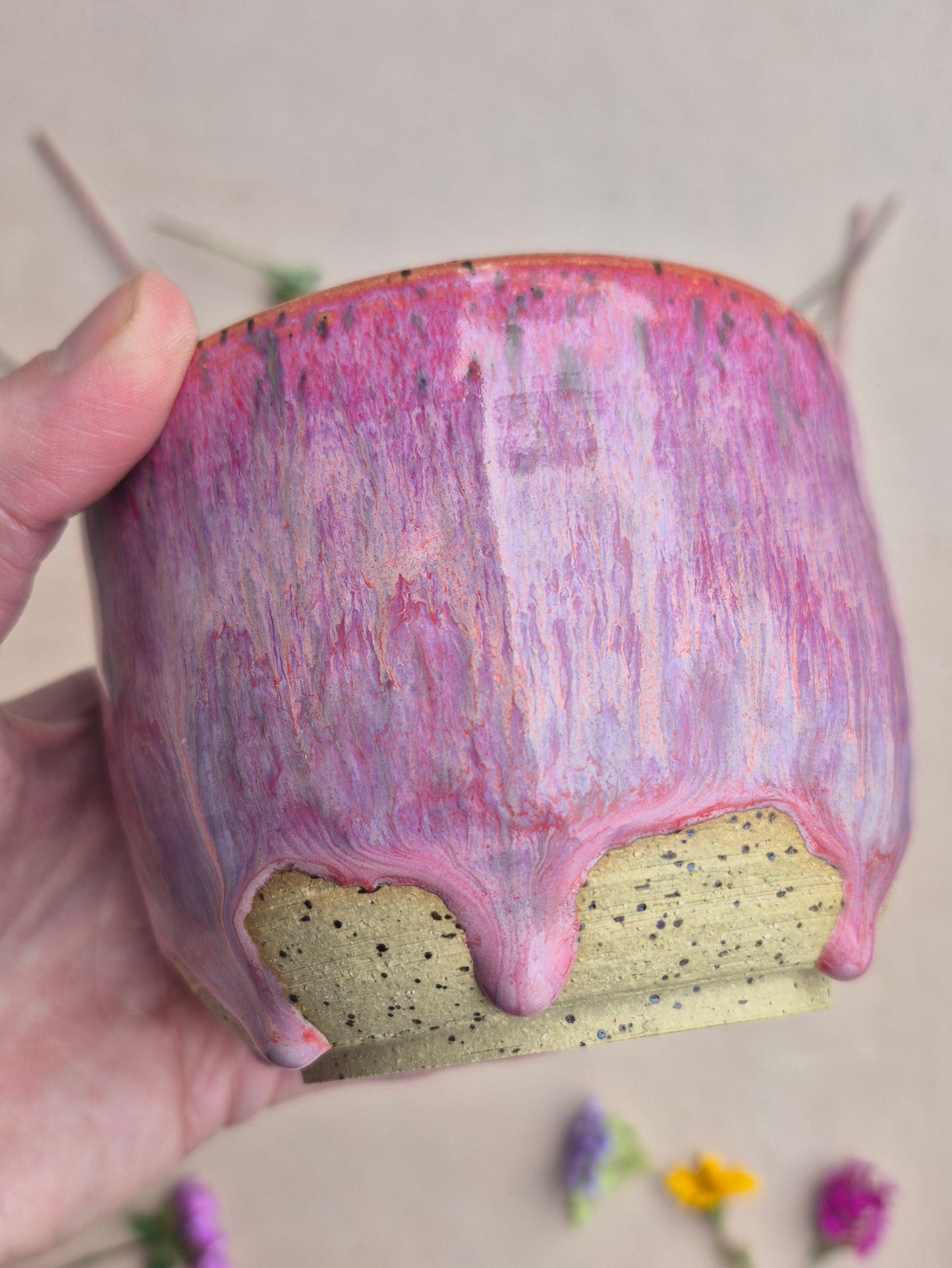 Speckled Bowl in Bougainvillia