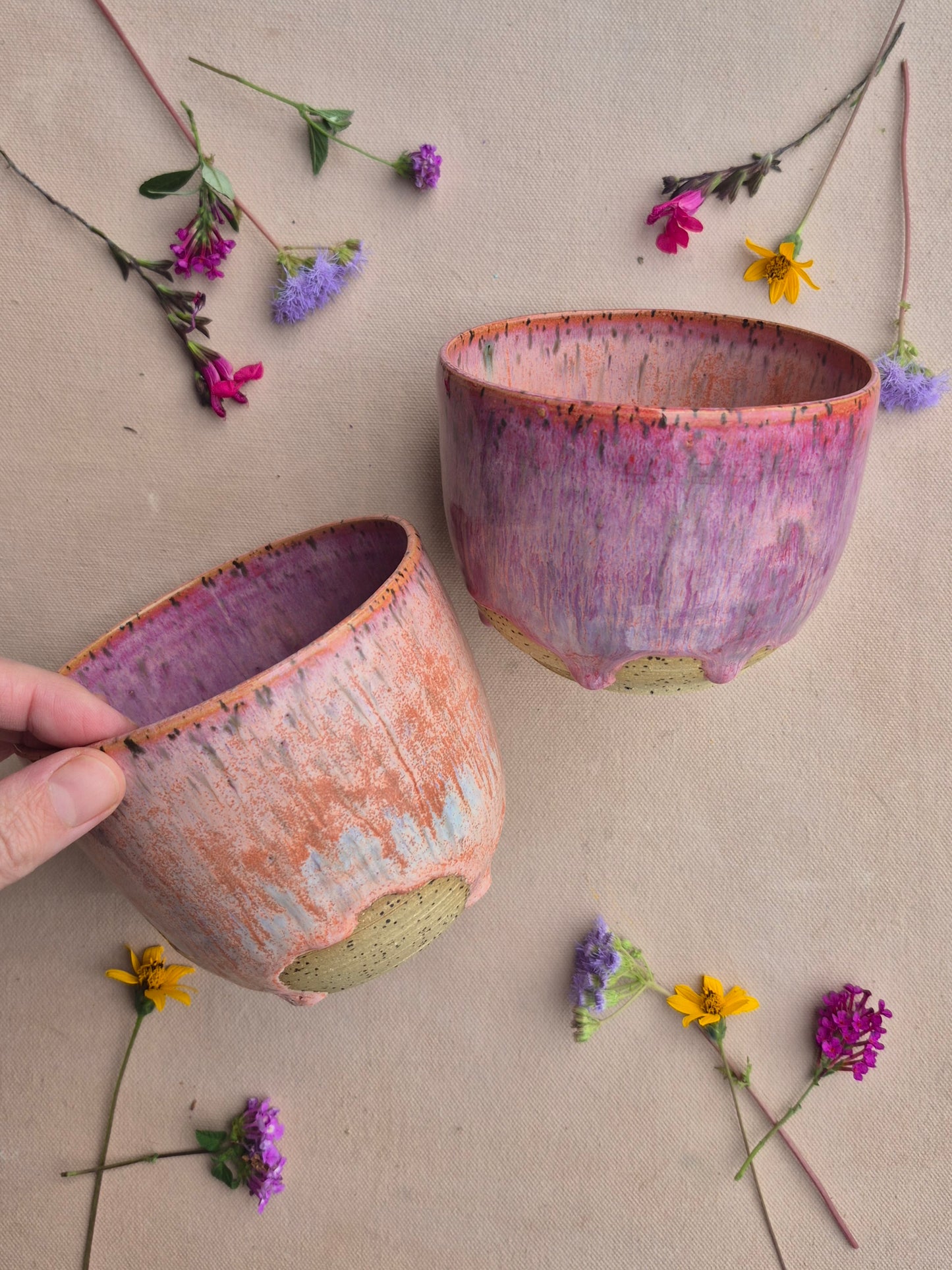Speckled Bowl in Bougainvillia