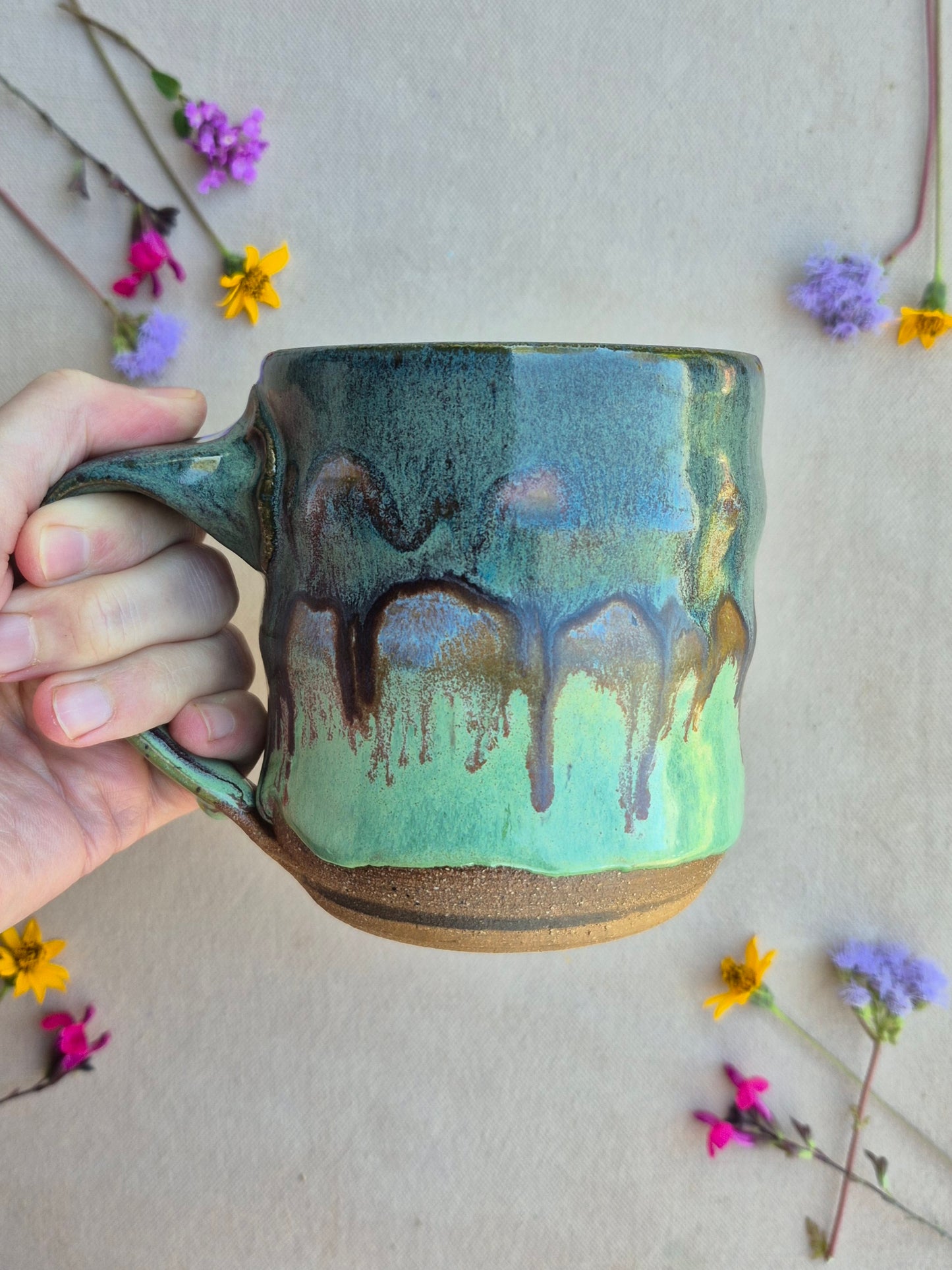Bubble Mug in Mossy Cactus