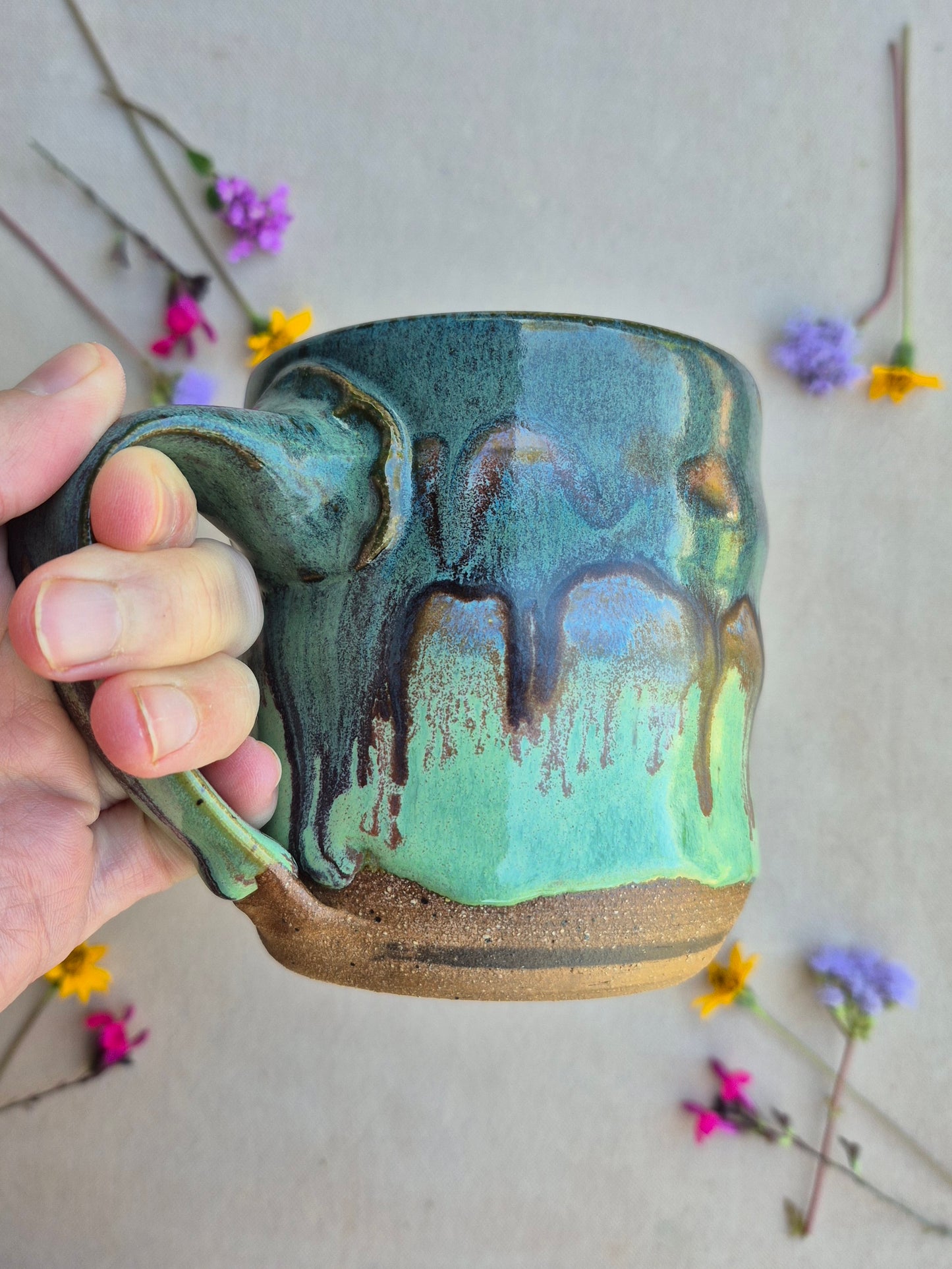 Bubble Mug in Mossy Cactus