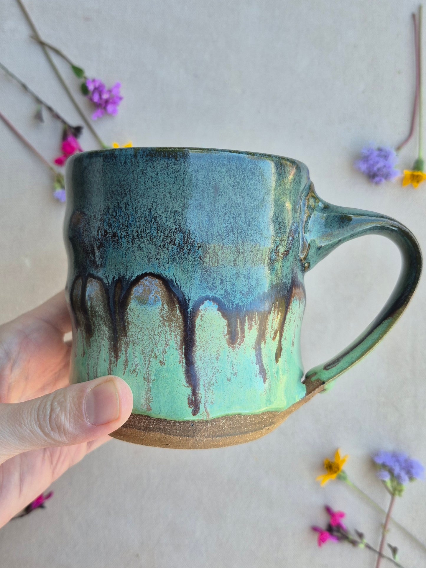 Bubble Mug in Mossy Cactus