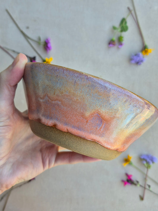 Bowl in Peach Sunrise