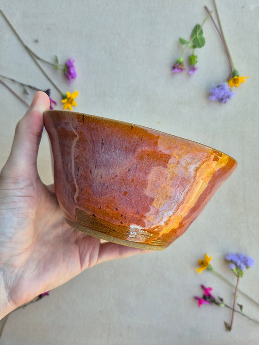 Bowl in Speckled Papaya